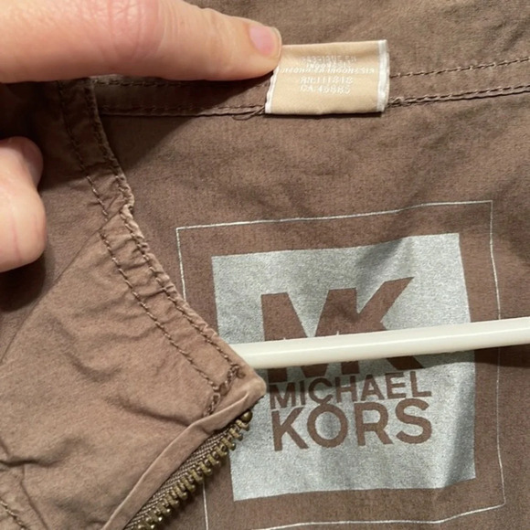 Michael Kors Cropped Olive Green Jacket - Picture 9 of 12